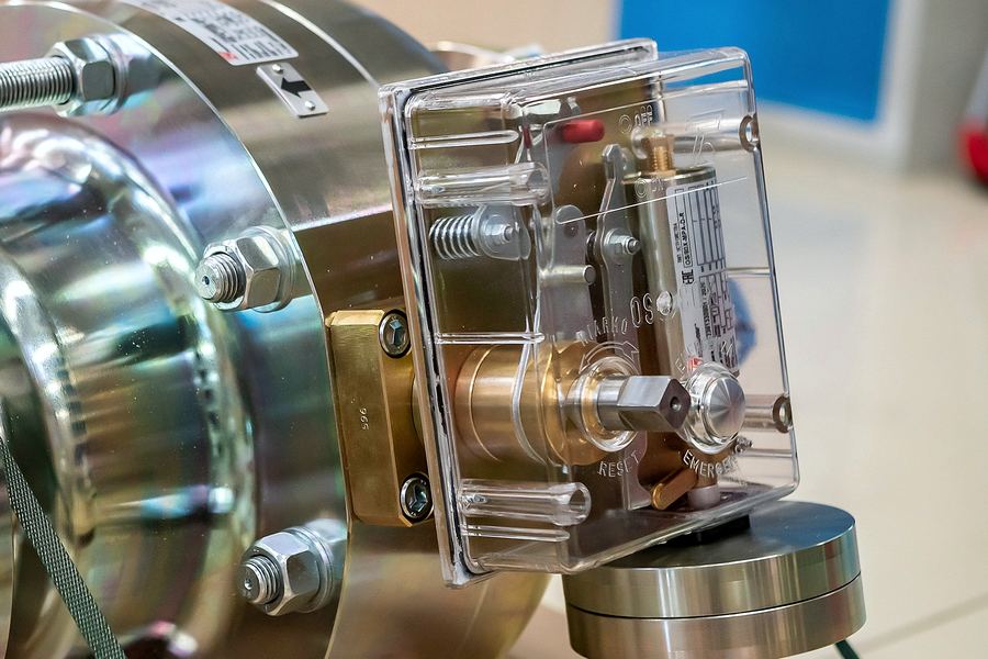 A machined valve assembly, typical of the valves and fittings category